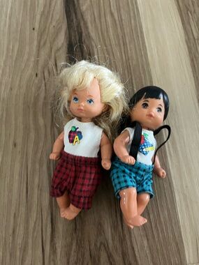 Mattel Heart Family Baby Toddler Twins Girl & Boy Vintage 1976